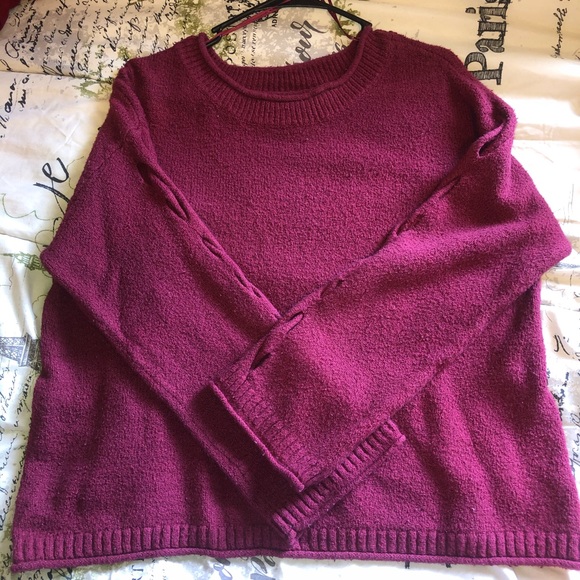 Sweaters - Maroon Sweater